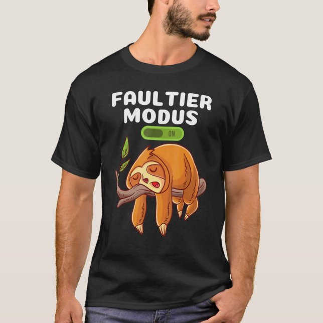 Sloth Saying Sloth  Idea T-Shirt (Front)