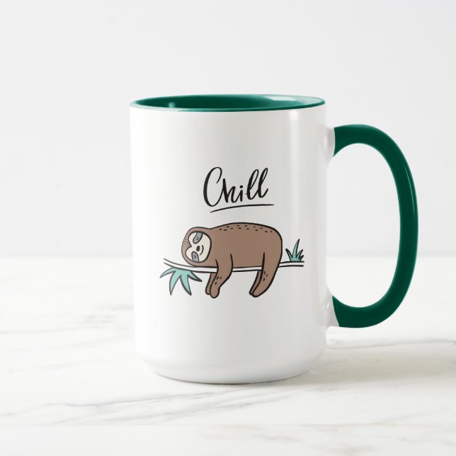 Sloth Says Chill Mug (Right)