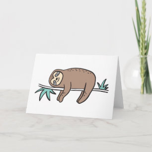 Sloth Says Relax Card