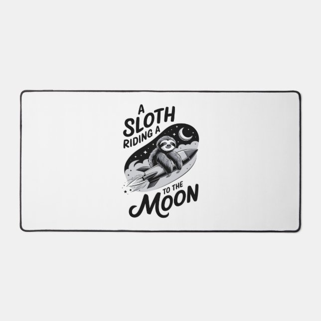 Sloth Shirt Animals Autumn Pumpkin Desk Mat (Front)