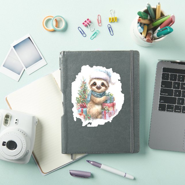 Sloth Shirt Safari Christmas Santa (iPad Cover)