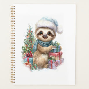 Sloth Shirt Safari Christmas Santa Planner