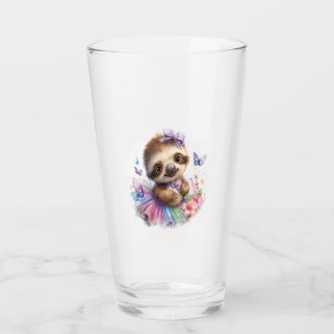 Sloth Shirt Safari Rainbow Summer Glass