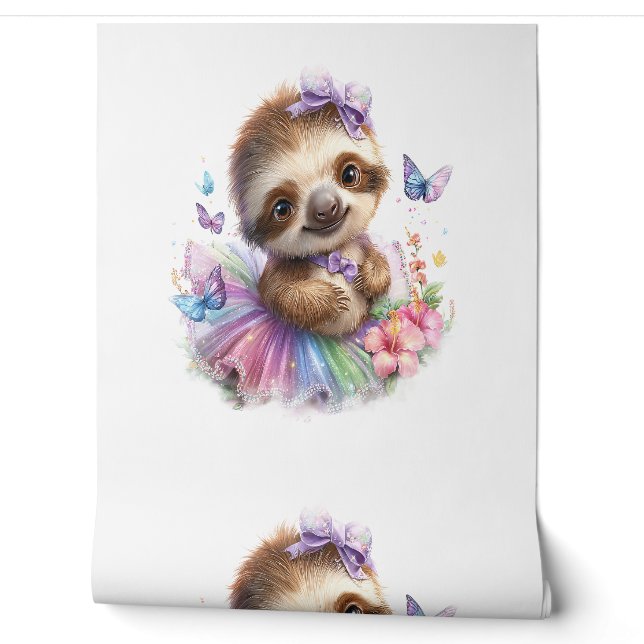 Sloth Shirt Safari Rainbow Summer Wallpaper (Unrolling)