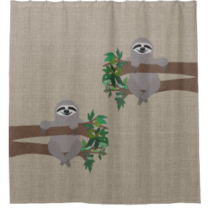 Sloth Shower Curtain