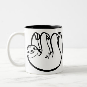 sloth - Sloth funny Two-Tone Coffee Mug