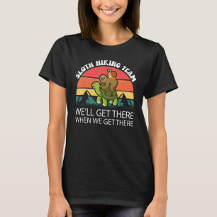 Sloth Sloth Hiking Team Men Women Hiking Vintage T-Shirt