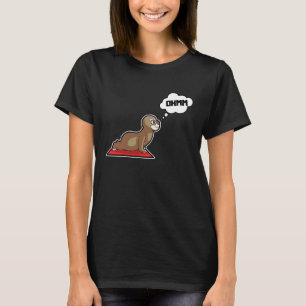 Sloth Sloth Yoga Poses Sports Gymnastics Ohm Heart T-Shirt