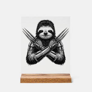Sloth Slotherine Halloween Acrylic Sign