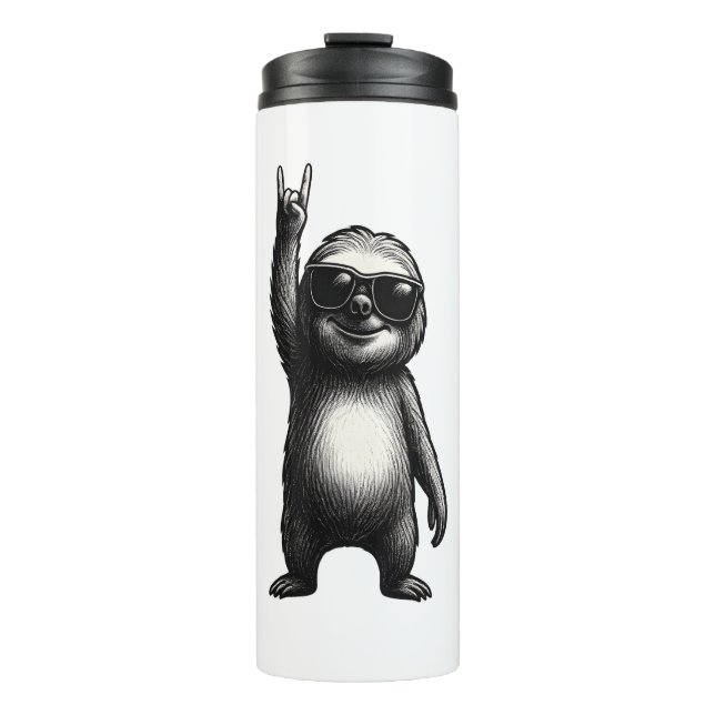 Sloth Slotherine Halloween Thermal Tumbler (Front)