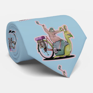 Sloth slow cycle tour tie
