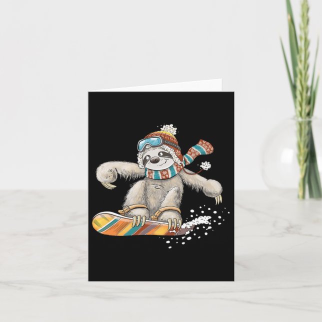 Sloth Slowboard  Card (Front)