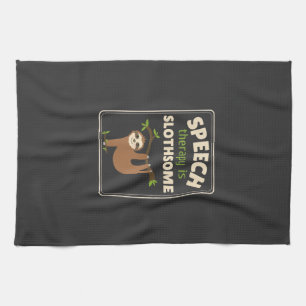 Sloth Speech Therapist Speech Therapy Pathology T- Kitchen Towel