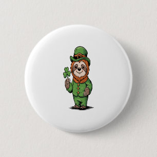Sloth St Patrick's Day Irish Lucky 2 Inch Round Button