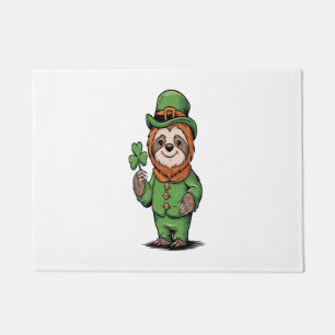Sloth St Patrick's Day Irish Lucky Doormat
