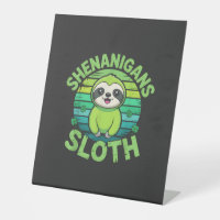 Sloth St Patricks Day Sloth Shenanigans Cute Anima