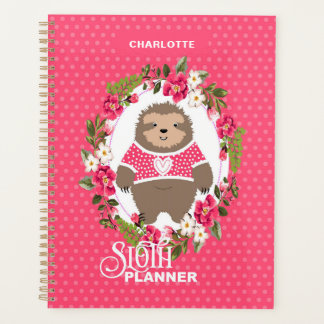 Sloth Super mignonne Girl  | Nom modifiable