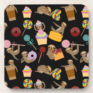 Sloth Sweet Treats Pattern Coaster