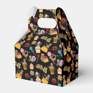 Sloth Sweet Treats Pattern Favor Box