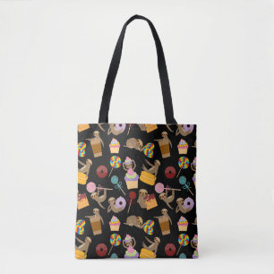 Sloth Sweet Treats Pattern Tote Bag