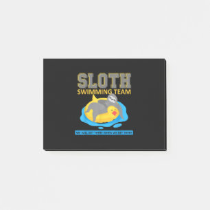 Sloth Swimming Team Swim Team Funny Gift Post-it Notes