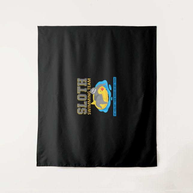 Sloth Swimming Team Swim Team Funny Gift Tapestry (Front)
