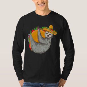 Sloth Taco Fiesta Sombrero Cinco De Mayo Kids Men T-Shirt