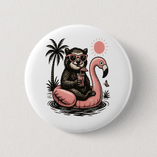 Sloth Team Sloth Hiking Camping 2 Inch Round Button