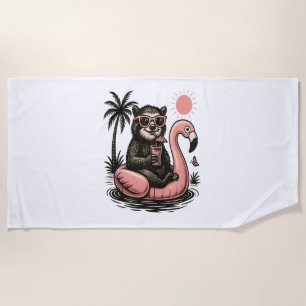 Sloth Team Sloth Hiking Camping Beach Towel
