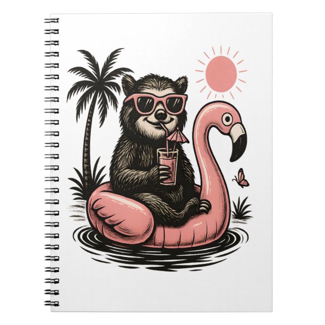 Sloth Team Sloth Hiking Camping Notebook (Front)