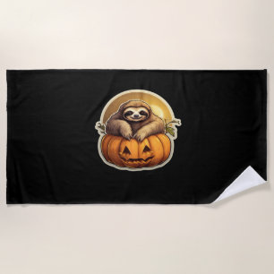 Sloth themed halloween Classic T-Shirt_1 Beach Towel