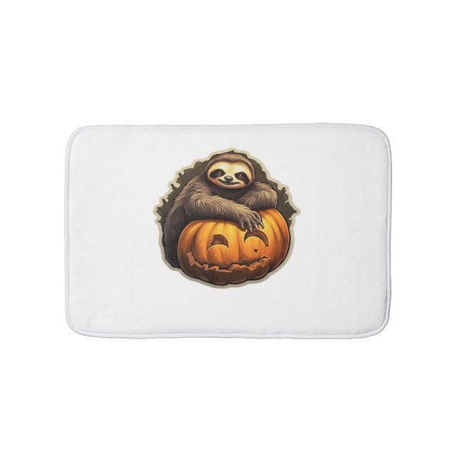 Sloth themed halloween Classic T-Shirt Bath Mat (Front)