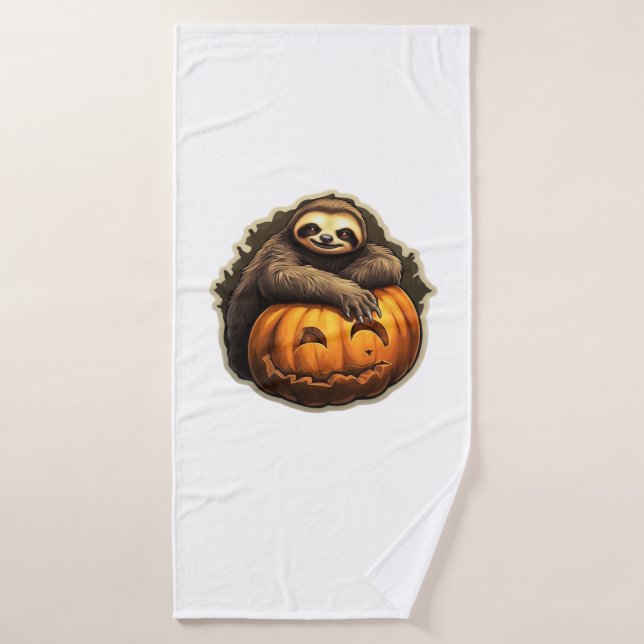 Sloth themed halloween Classic T-Shirt Bath Towel (Bath Towel)