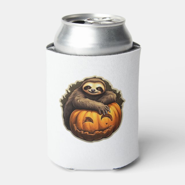 Sloth themed halloween Classic T-Shirt Can Cooler (Can Front)