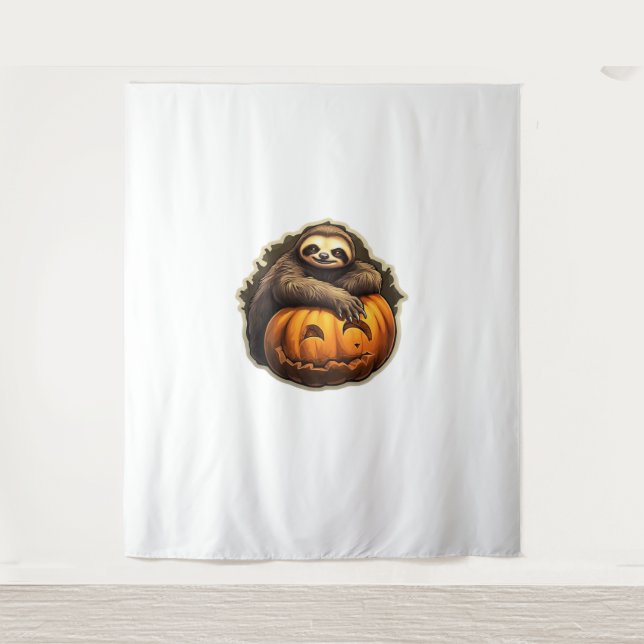 Sloth themed halloween Classic T-Shirt Tapestry (Front)