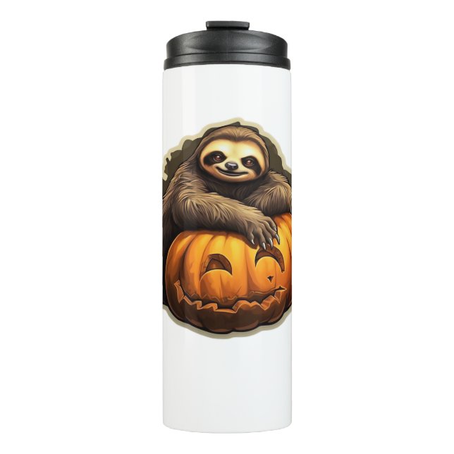 Sloth themed halloween Classic T-Shirt Thermal Tumbler (Front)