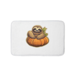Sloth themed halloween Oversized T-Shirt_1 Bath Mat