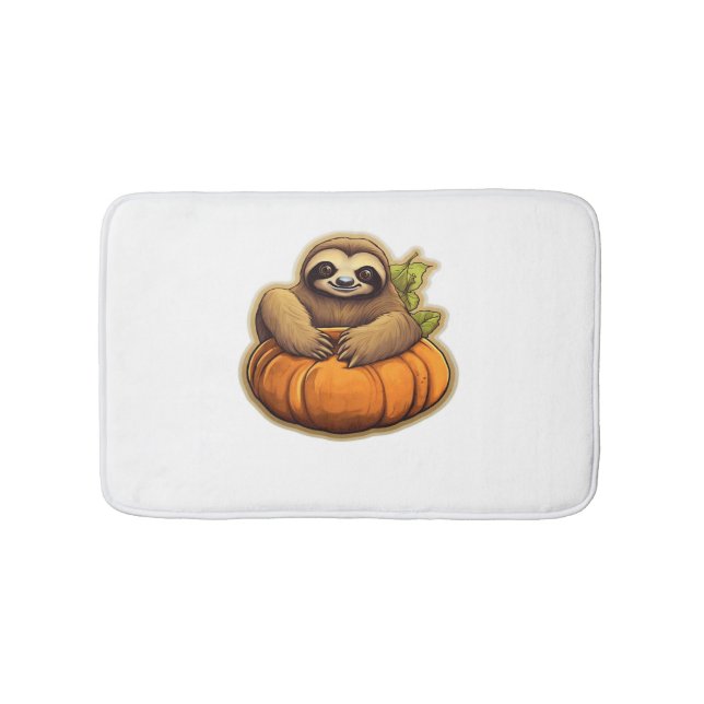 Sloth themed halloween Oversized T-Shirt_1 Bath Mat (Front)