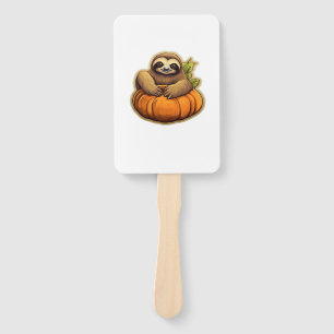 Sloth themed halloween Oversized T-Shirt_1 Hand Fan