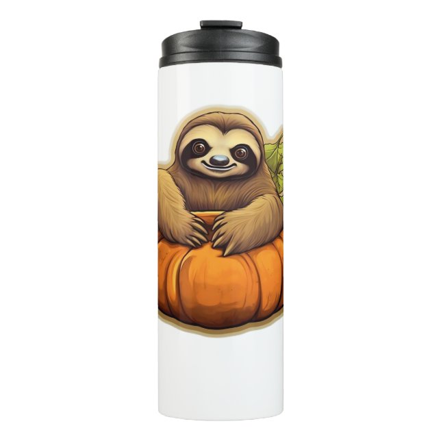 Sloth themed halloween Oversized T-Shirt_1 Thermal Tumbler (Front)
