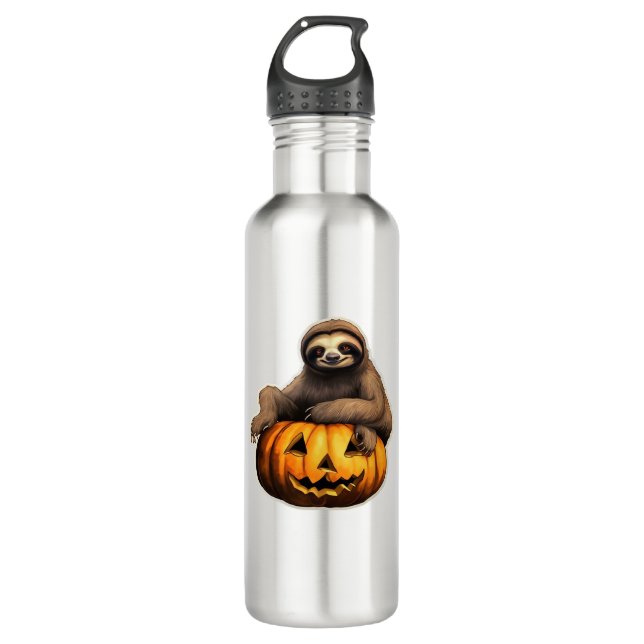 Sloth themed halloween Oversized T-Shirt 710 Ml Water Bottle (Front)