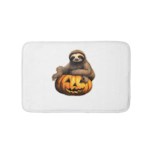 Sloth themed halloween Oversized T-Shirt Bath Mat