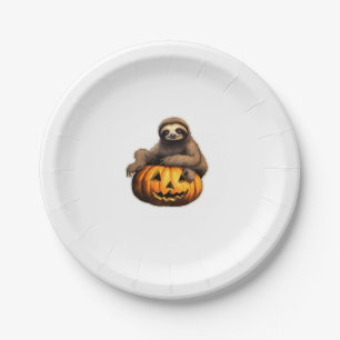 Sloth themed halloween Oversized T-Shirt Paper Plate