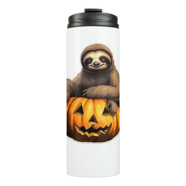 Sloth themed halloween Oversized T-Shirt Thermal Tumbler (Front)