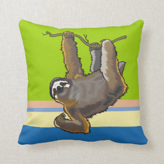 sloth throw pillow