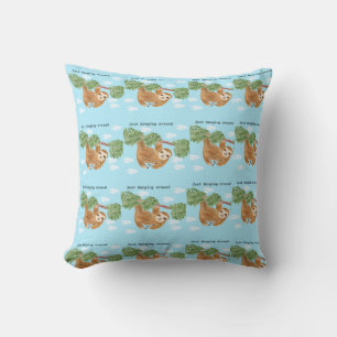 Sloth throw pillow