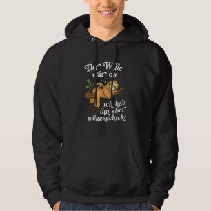Sloth Tired Employee Morgenmuffel Chill Sleep Hoodie