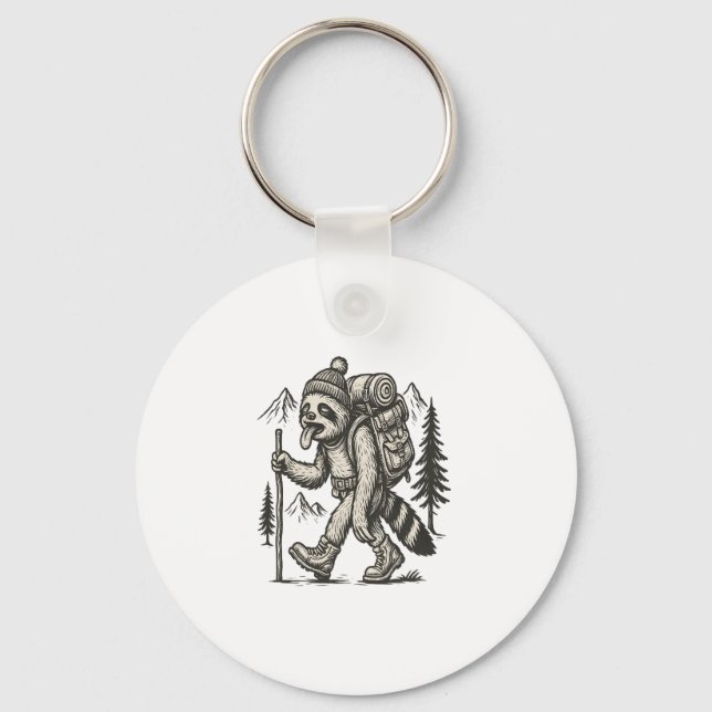 Sloth Tired Sloth Hiking Keychain (Front)
