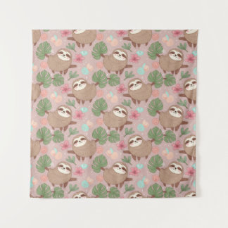 Sloth Tropical Dream Tapestry
