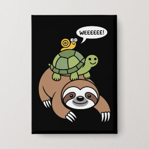 Sloth Turtle Snail Piggyback Animal Running Wild 